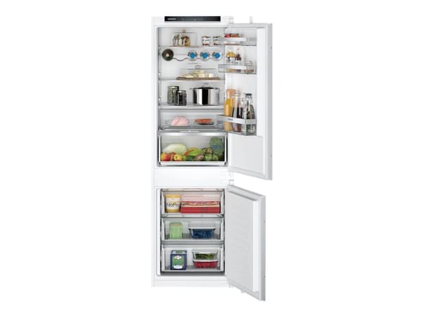 Siemens iQ300 KI86NVSE0 - Jääkaappipakastin - pakastepakastin - sisäänrakennettu - niche - leveys: 56 cm - syvyys: 55 cm - korkeus: 177,5 cm - 260 li