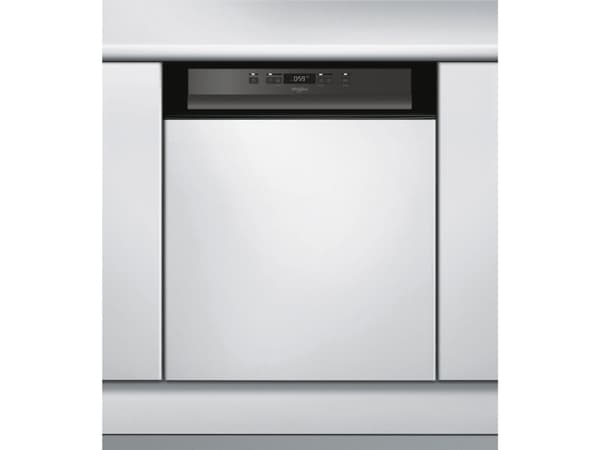Whirlpool WBC3C26B - Oppvaskmaskin - innebygd - Nisje - bredde: 60 cm - dybde: 57 cm - høyde: 82 cm - svart