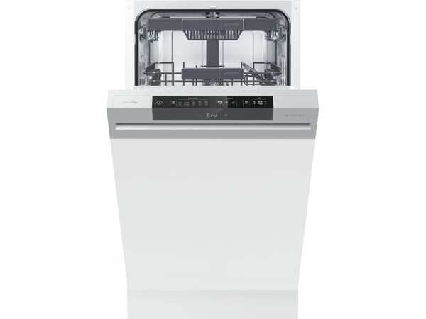 Gorenje GI 561 D 10 S EB, Halvveis innebygget, Slimline (45 cm), Sort, 11 kuverter, 45 dB, Auto 45-65°C, Bio, Glass/Delikat, Hygiene, Intensive 70°C,