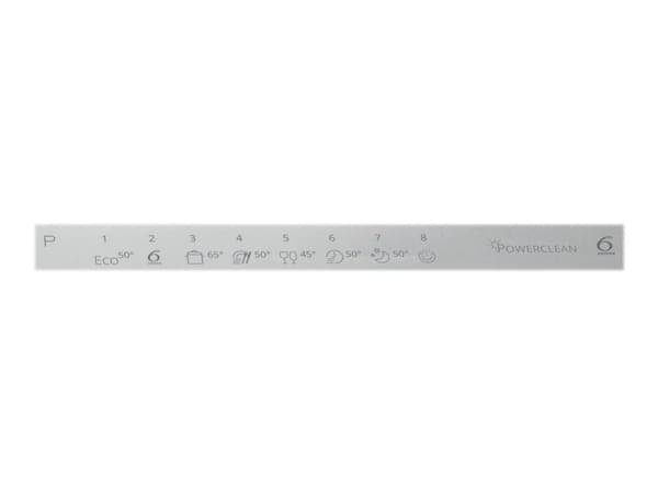 Whirlpool WIC 3C34 PFE S - Diskmaskin - inbyggd - Fördjupning - bredd: 60 cm - djup: 56 cm - höjd: 82 cm - silver