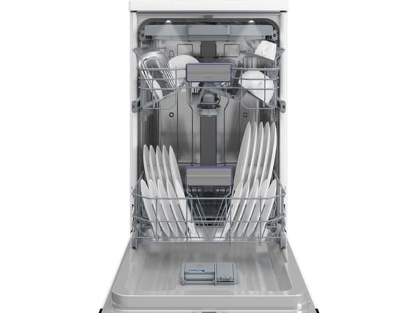 Beko BDFS26120WQ, Frittstående, Slimline (45 cm), Hvit, LED, Skuff, 11 kuverter