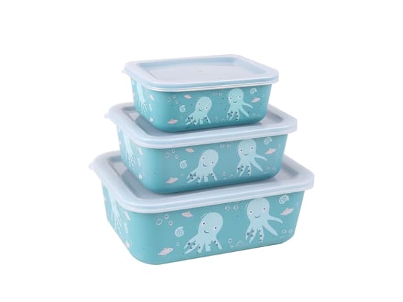 Stoneline Stoneline | Awave Set of storage box | 21941 | Storage box | 3 pc(s) | Dishwasher proof | Turquoise