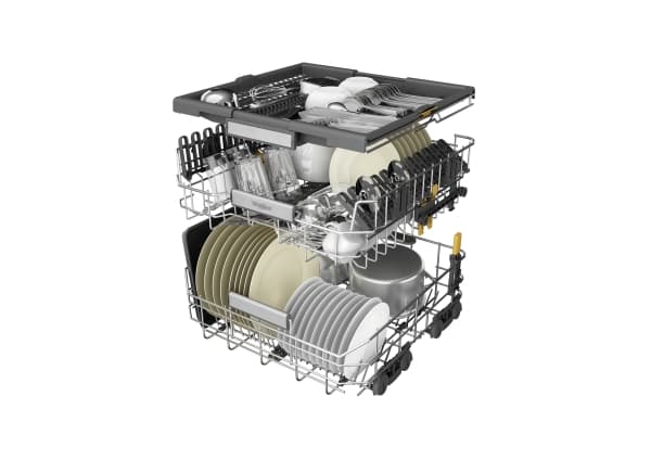WHIRLPOOL W7FHP43X - Diskmaskin - Svart