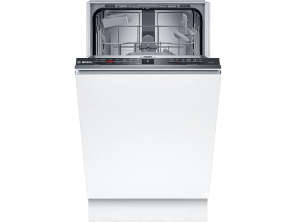 Bosch Serie 2 SPV2HKX42E, Fullstendig innebygget, Slimline (45 cm), Sort, Rustfritt stål, Knapper, 1,75 m, 1,65 m