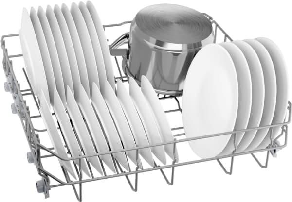 Bosch Serie 4 SMS4HMI07E, Frittstående, Full størrelse (60 cm), Rustfritt stål, Sølv, Berøringskontroll, 1,75 m