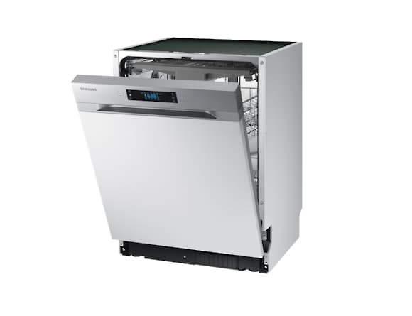 Samsung DW60M6050SS, Halvveis innebygget, Full størrelse (60 cm), Sølv, Sølv, Knapper, LED