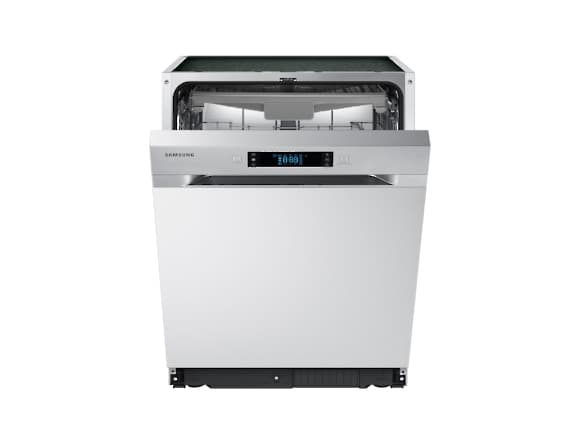 Samsung DW60M6050SS, Halvveis innebygget, Full størrelse (60 cm), Sølv, Sølv, Knapper, LED