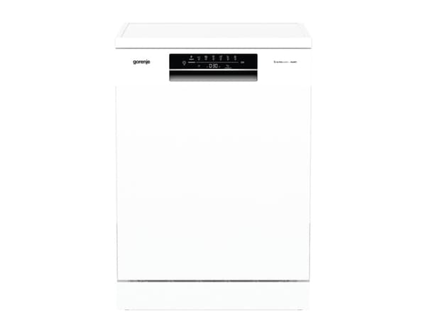 Oppvaskmaskin Gorenje GS643E90W | Under bygging | Bredde 59,9 cm | 6 programmer | E-klasse| Skjerm | AquaStop-funksjon | Hvit