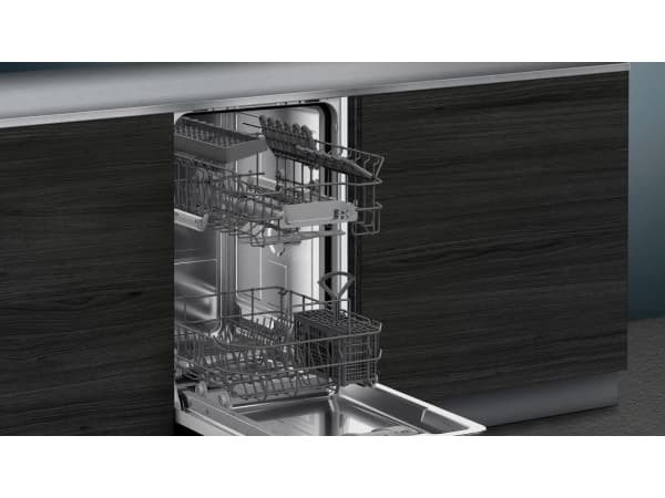 Siemens iQ100 SZ36BH00, Täysin sisäänrakennettu, Slimline (45 cm), harmaa, painikkeet, 1,75 m, 1,65 m