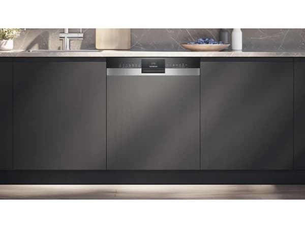 Siemens iQ300 SN53ES22AE, Halvveis innebygget, Full størrelse (60 cm), Sort, Knapper, 1,75 m, 1,65 m