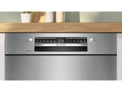 Bosch SMU4ETS08E, Under benken, Full størrelse (60 cm), Sort, Rustfritt stål, Knapper, 1,75 m, 1,65 m