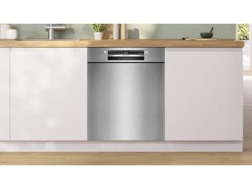 Bosch SMU4ETS08E, Under benken, Full størrelse (60 cm), Sort, Rustfritt stål, Knapper, 1,75 m, 1,65 m