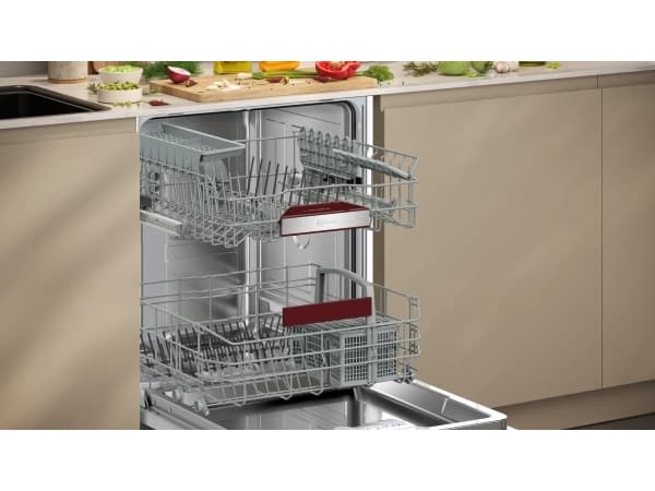 Neff S275EAX16E, Fully built-in, Full size (60 cm), Buttons, Upper, Basket, Stainless steel
