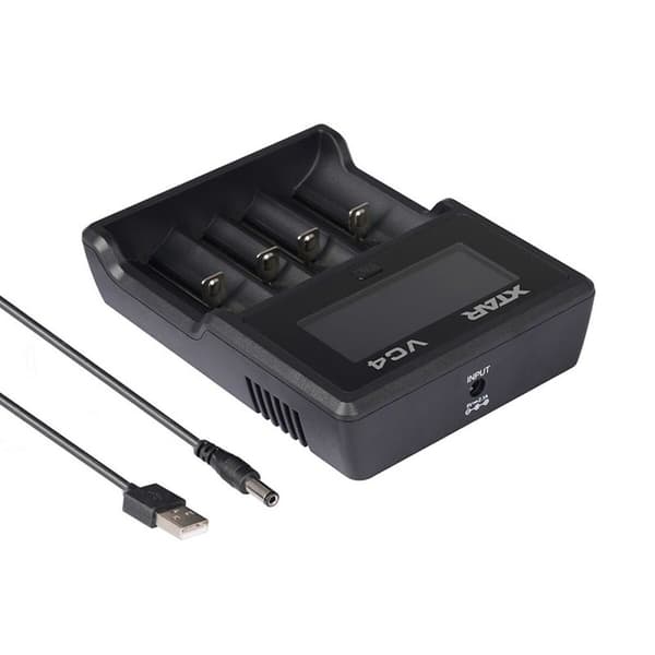Batteroplader Xtar VC4 Batterier x 4