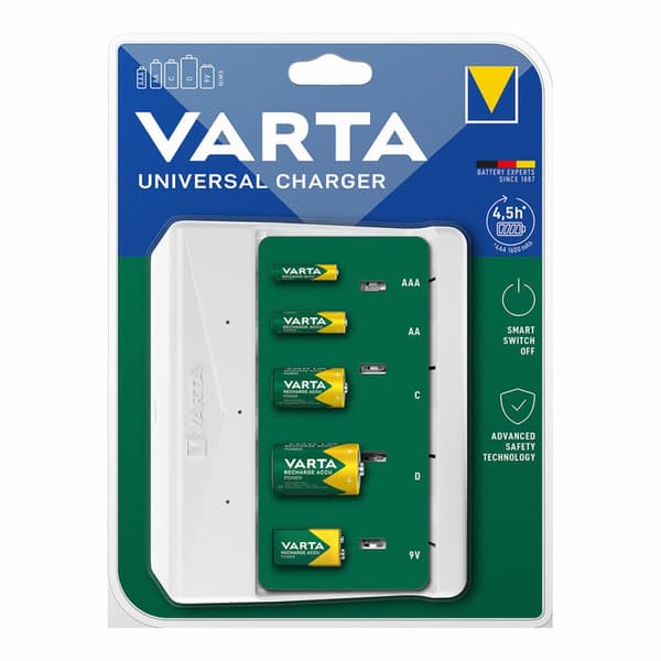 Akkulaturi Varta 57658 4 Akut Universaali