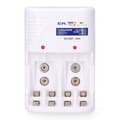 Miniatyrbillede 1 af 2: Batteroplader EDM 38706 4 Batterier