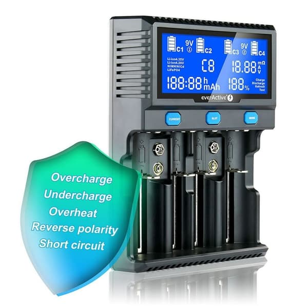 Batteroplader EverActive UC-4200