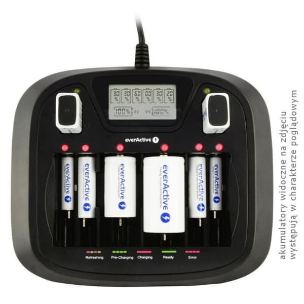 Akkulaturi EverActive NC-900U