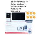 Miniatyrbillede 2 af 2: Video Intercom Kit, Håndfri Kommunikation, Farvet Touchskærm,med PoE Switch Kit