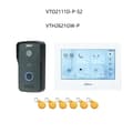 Miniatyrbild 2 av 2: Dahua IP Video Intercom, 7-tums pekskärm, tvåvägskommunikation med ljud,1 DB 1 vit skärm