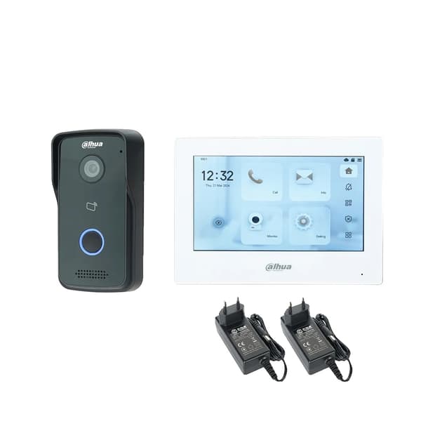 Dahua IP Video Intercom, 7-tommer Touchscreen, To-vejs Lydkommunikation,1DB 1WH scr 2xDC12V