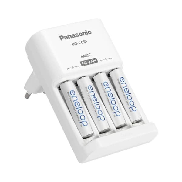 Batteriladdare Panasonic K-KJ51MCD40E Batterier x 4