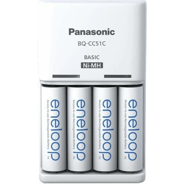 Batteriladdare Panasonic K-KJ51MCD40E Batterier x 4
