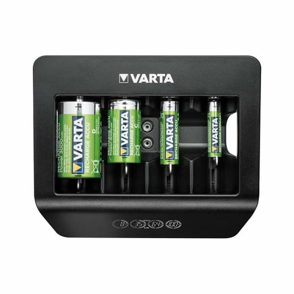 Batteriladdare Varta LCD Universal Charger+ Typ C Typ D 1600 mAh 100-240 V