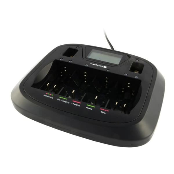 Batteroplader EverActive NC-900U Sort