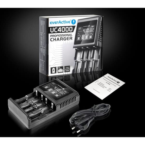 Batteroplader EverActive UC-4000