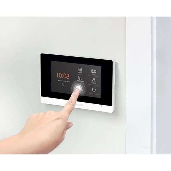 VisioDoor 4.3+ - Trådbunden videointercom med extra platt pekskärmskärm 4.3