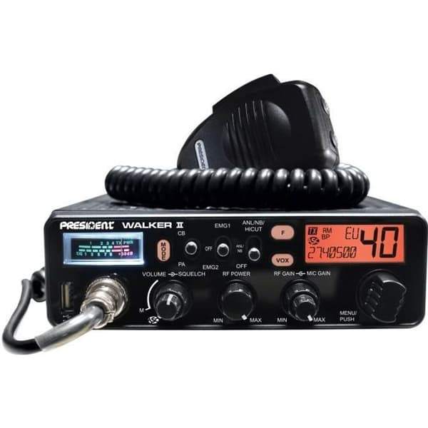 Radio - PRESIDENT - CB WALKER II AM/FM - Svart - Batterier