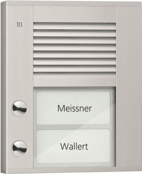 TCS dørstyring audio udendørsstation 1-rækket PDS02-DA/04