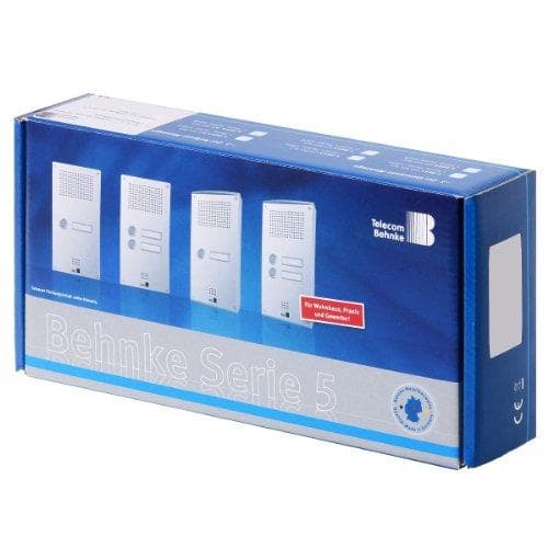 Behnke 5-0061 dørtelefon serie 5 overflademonteret sæt 2 knapper rustfrit stål