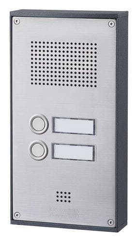 Behnke 5-0061 dørtelefon serie 5 overflademonteret sæt 2 knapper rustfrit stål Rustfrit stål