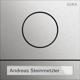 Gira dørstationsmodul 5565920 rustfrit stål System 106 funktionsmodul til dørkommunikation 4010337022480