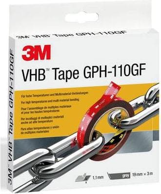 3M GPH-110F19-3 teippi harmaa (P x L) 3 m x 19 mm 1 rulla (GPH-110F19-3)