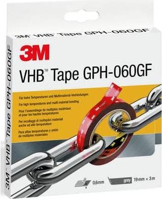 3M GPH-060F19-3 Tejp Grå (L x B) 3 mx 19 mm 1 rulle (GPH-060F19-3)