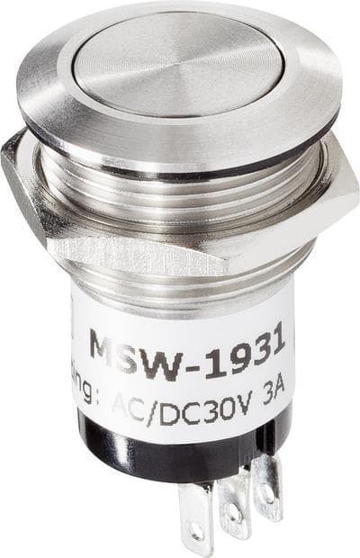 Renkforce RF-4707808 klokkeknap 1-fold rustfrit stål (RF-4707808)