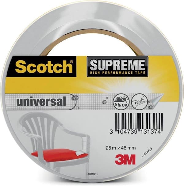 3M 4101 29044825W Stoftape Hvid (LxB) 25 mx 48 mm 1 stk.