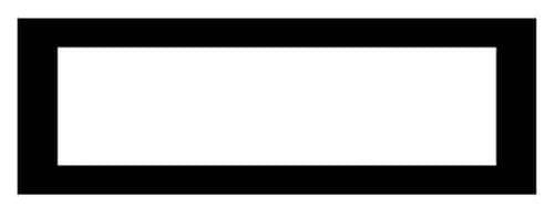 Grothe GRO frame 600 white writing field 13x43mm for series 0800 (98054)
