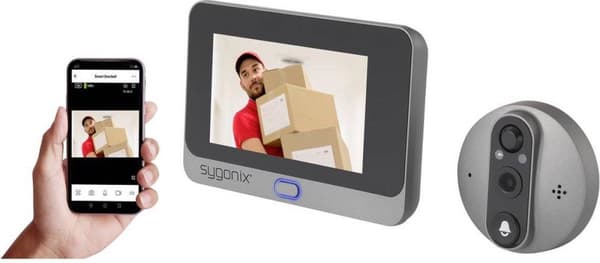 IP Video Dørtelefon WiFi Kamera Video Indendørsenhed Grå (SY-5050582)