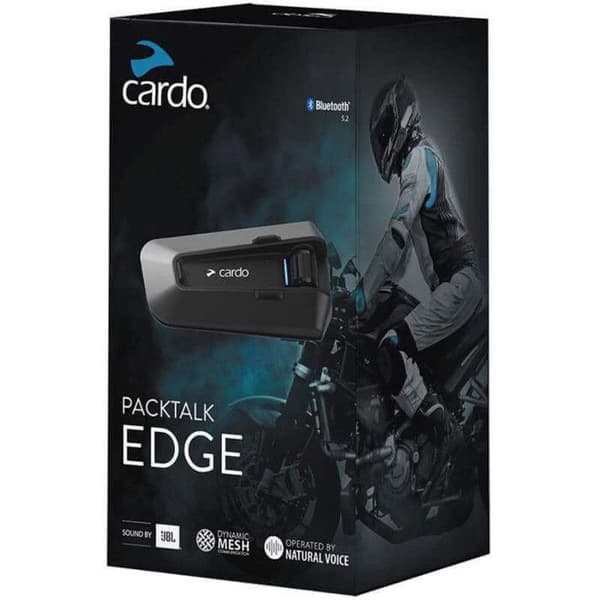 CARDO PACKTALK EDGE INTERCOM KIT - SOLO Svart