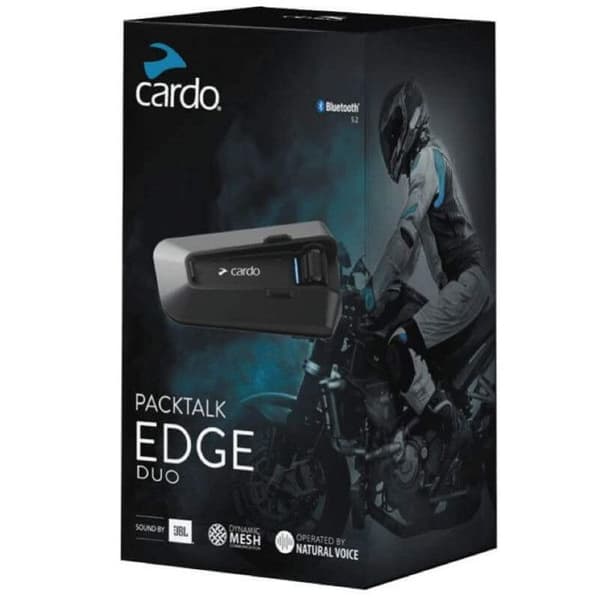 CARDO PACKTALK EDGE INTERCOM KIT - DUO Svart