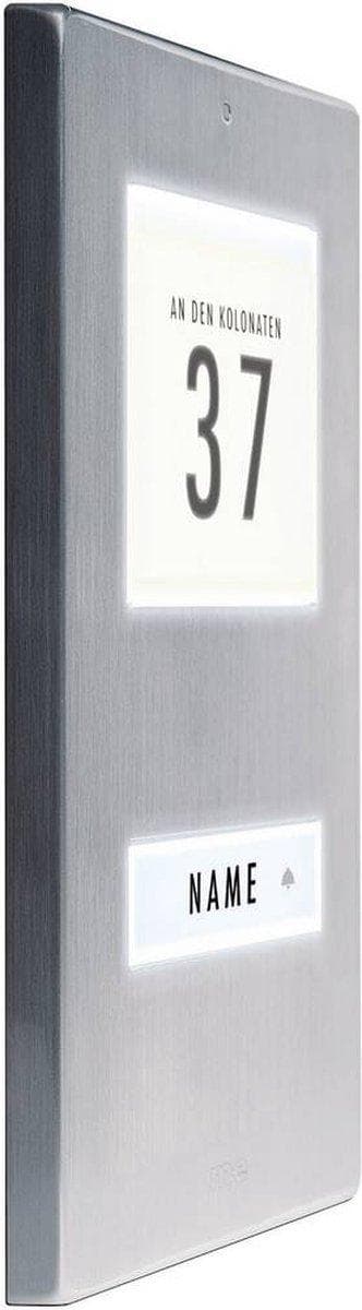 ME MODERN-ELECTRONICS klokkeplade 1Fam. rustfrit stål (KT 1-EG)