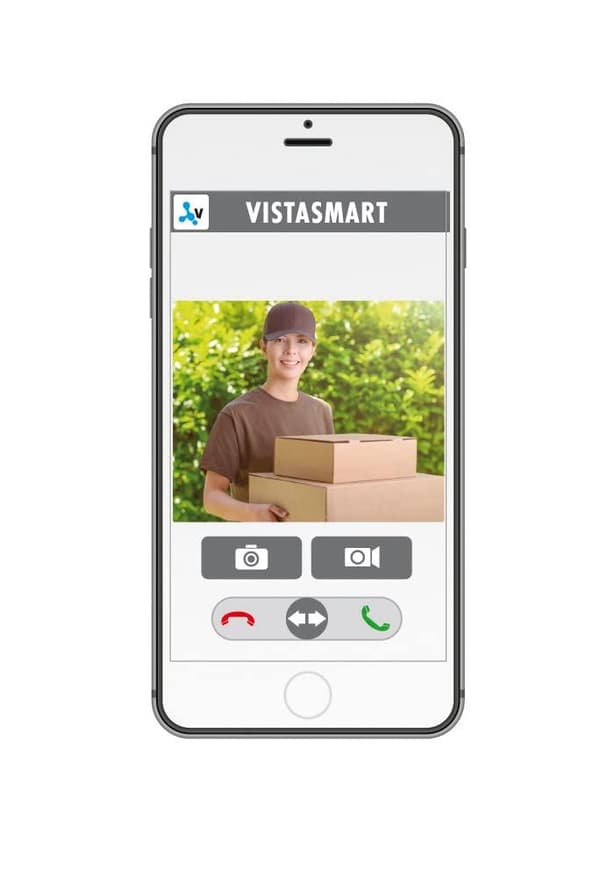 me modern-electronics VS-11 S Vistasmart videodörr intercom LAN, WLAN utomhusenhet silver (41359)