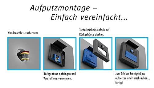 me moderni-elektroniikka VDV-2010 S videoovi sisäpuhelin langallinen, RFID-ulkoyksikkö hopea (41264)