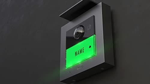 me moderni-elektroniikka VDV-2010 S videoovi sisäpuhelin langallinen, RFID-ulkoyksikkö hopea (41264)