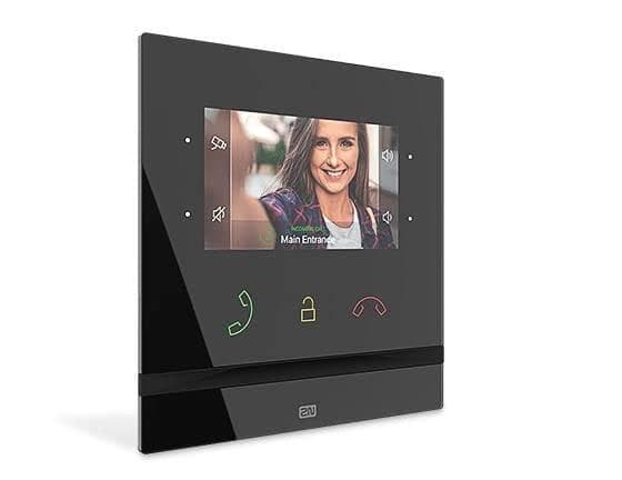 2N Indoor Compact - indendørs station - kablet - 10/100 Ethernet - sort (91378501) Sort