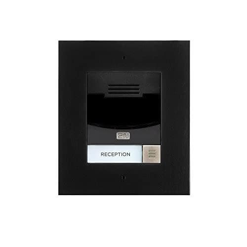 2N IP SOLO UDEN KAMERA BLAC FLUSH MONTERET I (9155301BF) Satin stål